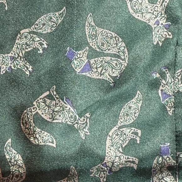 Monsoon Notting Hill W11 Navy/ Gray Vest w/ Green Fox Print Lining Sz 18-24 Mths - Picture 10 of 10